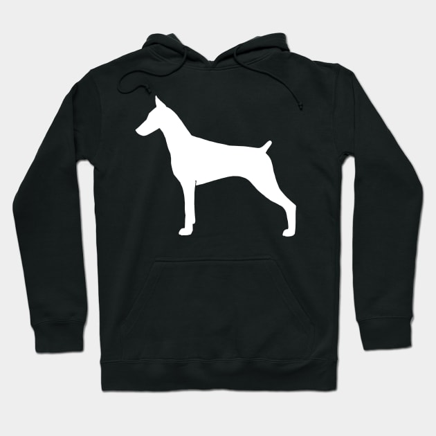 Doberman Pinscher Silhouette(s) Hoodie by Coffee Squirrel